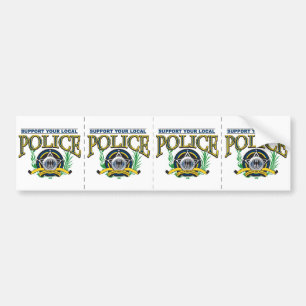 Stützen Sie Ihre lokale Polizei Autoaufkleber