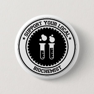 Stützen Sie Ihren lokalen Biochemiker Button