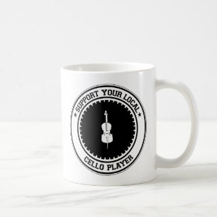 Stützen Sie Ihren lokalen Cello-Spieler Kaffeetasse