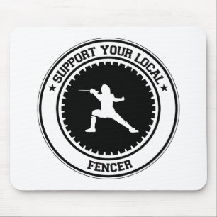Stützen Sie Ihren lokalen Fechter Mousepad