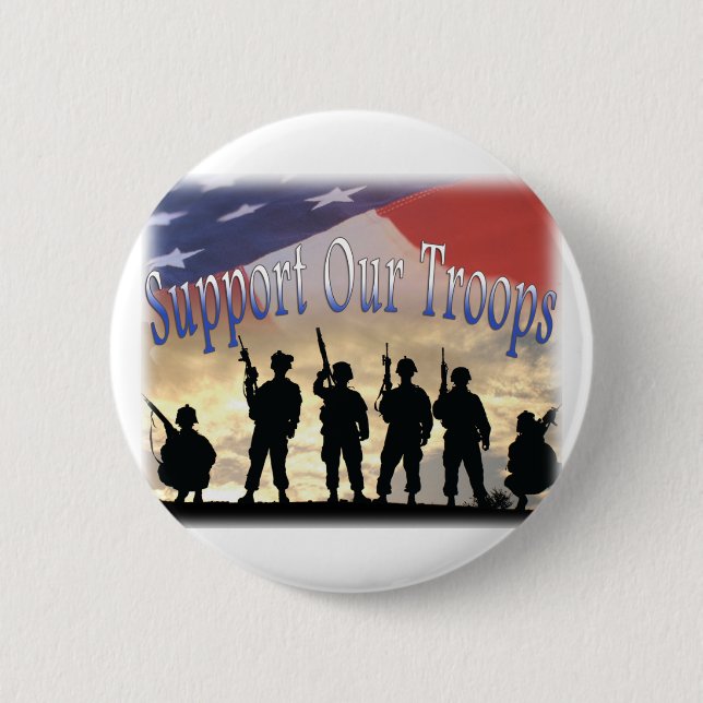 Stützen Sie unsere Truppe-Soldaten Button (Vorderseite)