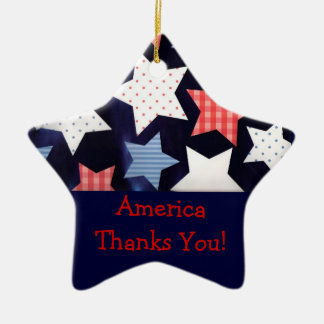 Stützen Sie unsere Truppe-Verzierung Keramikornament