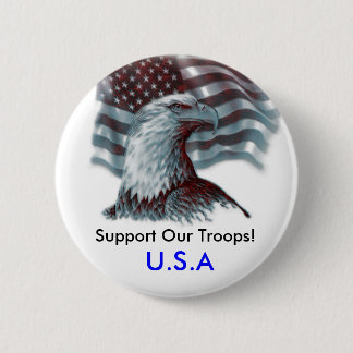 Stützen Sie unseren Troops/USA Knopf Button