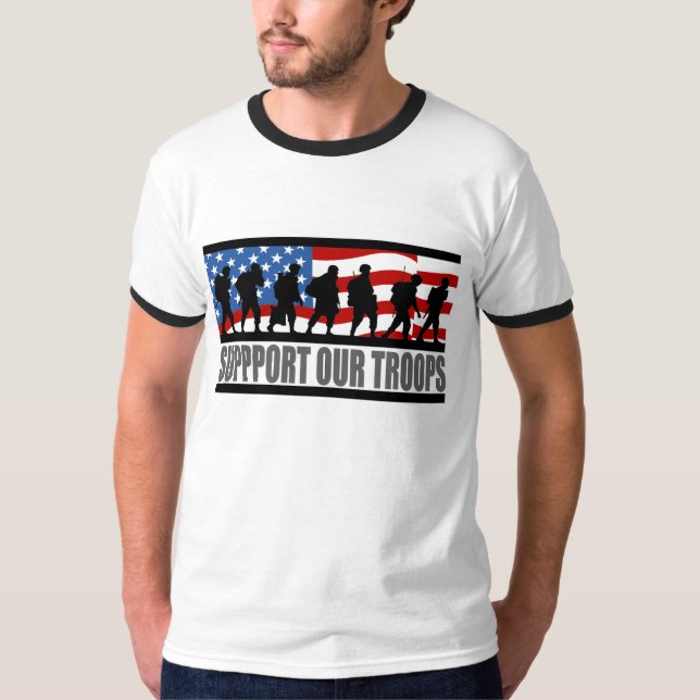 Stützen Sie unseren Truppe-T - Shirt (Vorderseite)