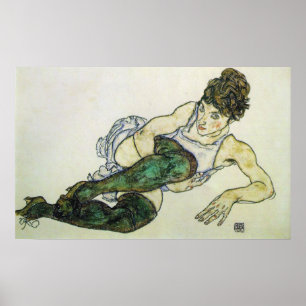 Stützende Frau, Egon Schiele 24W x 15H Poster