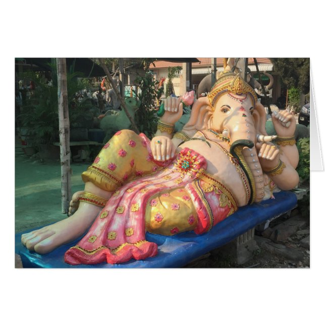 Stützende Ganesha Statue im Chiang Mai, Thailand (Vorderseite (Horizontal))