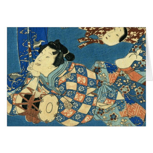 Stützende Geisha (Vorderseite (Horizontal))