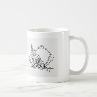 Stützende Violinist-Tasse Kaffeetasse