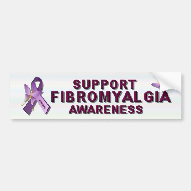Stützfibromyalgia-Bewusstseins-TagesAutoaufkleber Autoaufkleber (Vorne)