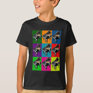 Stutzflügel-Pop-Kunst-T - Shirt u. Geschenke