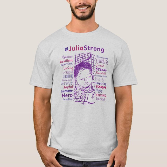 Stützjulia Kampf! #JuliaStrong T-Shirt (Vorderseite)