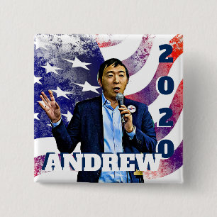 Stützknopf 2020 Wahl-Andrews Yang Button