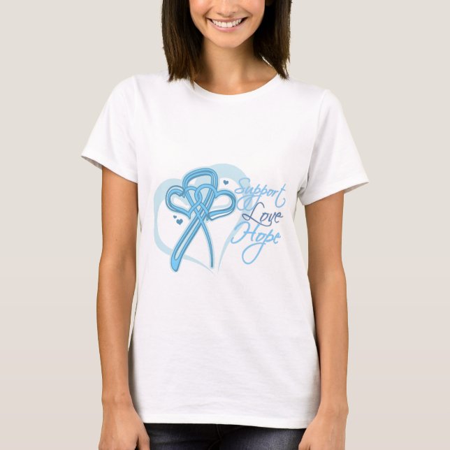 StützLiebe-Hoffnung - Prostatakrebs T-Shirt (Vorderseite)