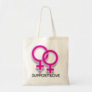 StützLiebe-weibliche Symbol-lesbische Liebe-Tasch Tragetasche