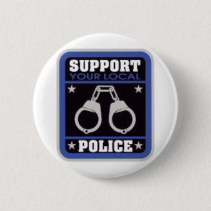 Stützlokale Polizei Button