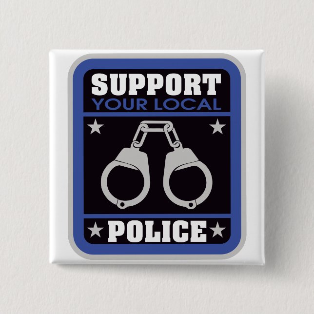 Stützlokale Polizei Button (Vorderseite)
