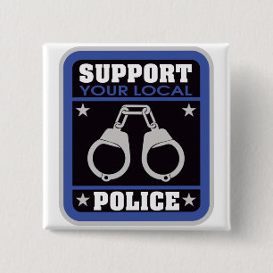 Stützlokale Polizei Button
