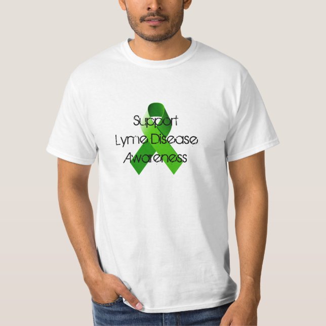 StützLyme-Borreliose-Bewusstseins-T-Shirt T-Shirt (Vorderseite)