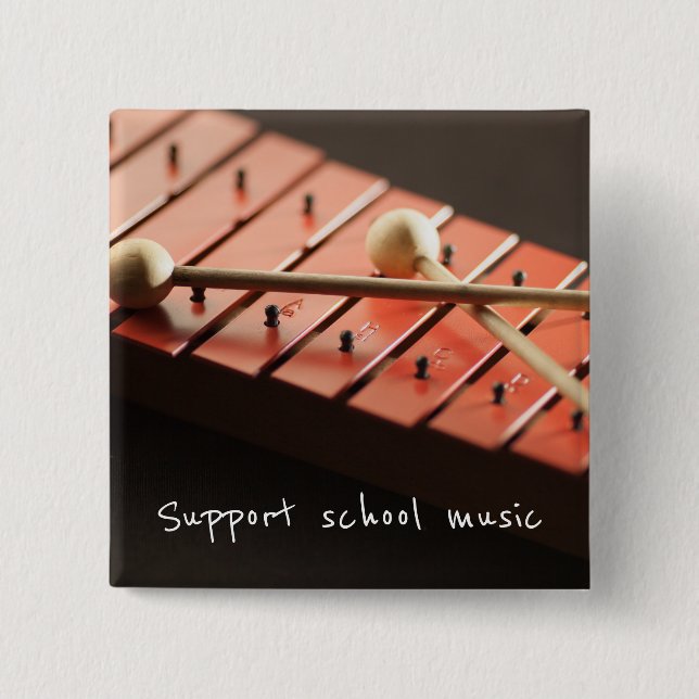 Stützschulmusikxylophone-Knopf Button (Vorderseite)