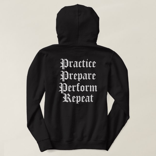 STWYE(Übung. Bereiten Sie sich vor. Führen Sie aus Hoodie (Design Rückseite)