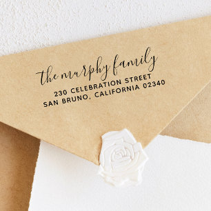 Styish Modern Bold Rücksendeadresse Permastempel