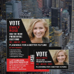 Styish Modern Political Campaigner Advertising Flyer<br><div class="desc">Styish Modern Political Campaigner Advertising Flyer vom Business Card Store.</div>