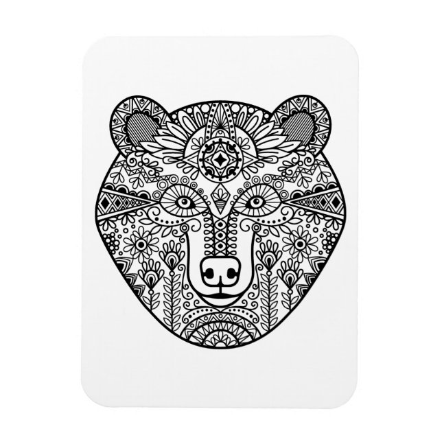 Style Bear Head Magnet (Vertikal)