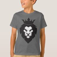 Style Black and White King Lion mit Kronen-T - Shi