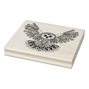 Style Black Owl Gummistempel