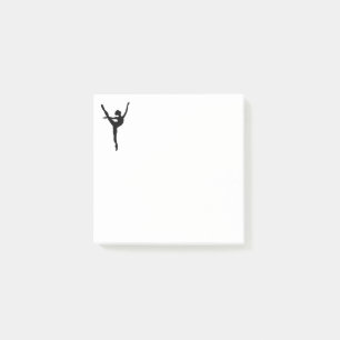 Style Black Silhouette Ballett Tänzerin Gefühle Mä Post-it Klebezettel