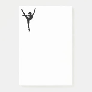 Style Black Silhouette Ballett Tänzerin Gefühle Mä Post-it Klebezettel