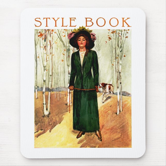 Style Book Fashion Illustration Mousepad (Vorne)