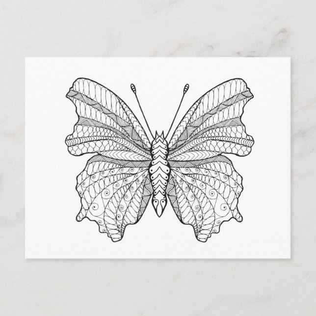 Style Butterfly 3 Postkarte (Vorderseite)