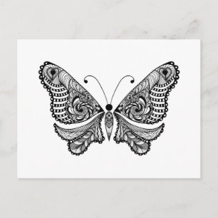 Style Butterfly Postkarte
