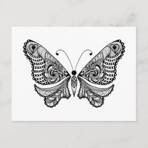Style Butterfly Postkarte