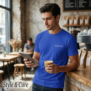 Style & Care Solid Deep Royal T-Shirt