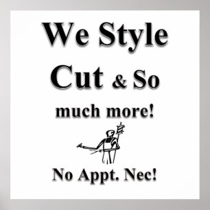 Style Cut Haarschnitt Verkauf Poster Matt