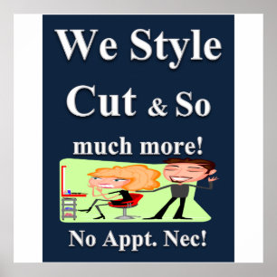 Style Cut Haarschnitt Verkauf Poster Matt