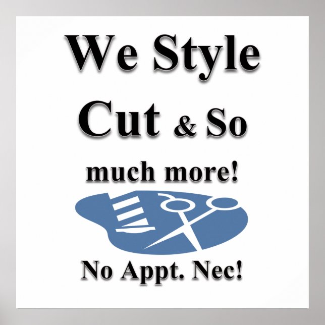 Style Cut Haircut Sale Poster Matte (Vorne)