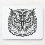 Style Eagle Owl Head Mousepad<br><div class="desc">stilisierter Uhenkopf. Tribal Sketch| © und ® Bigstock® - Alle Rechte vorbehalten.</div>