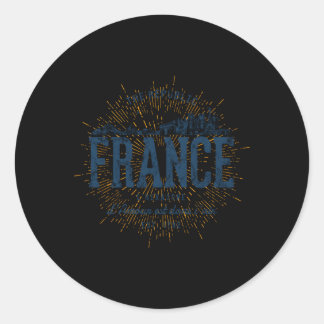 Style France Runder Aufkleber