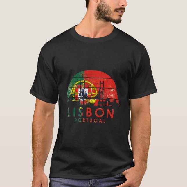 Style Landscape Capital Lisbon Portugal T-Shirt (Vorderseite)