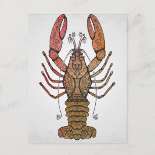 Style Lobster Postkarte