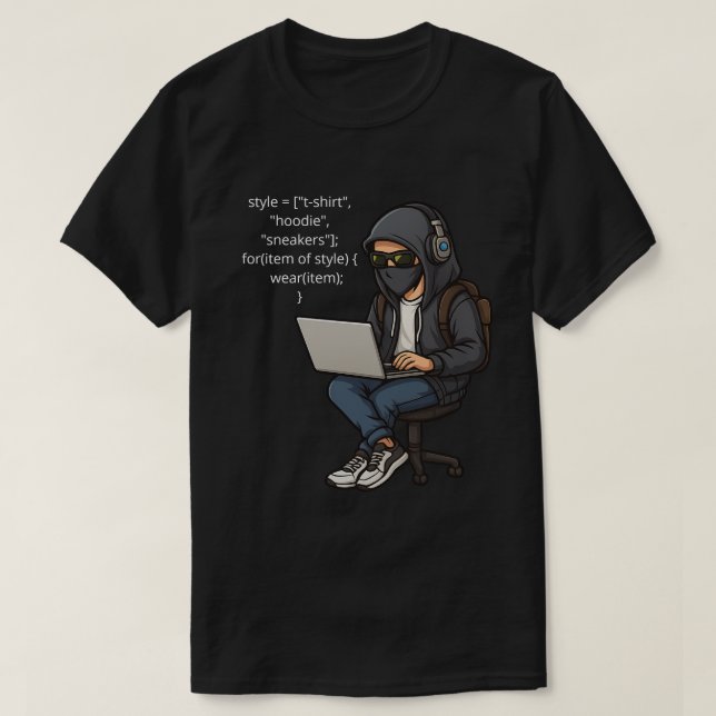 Style Loop – Funny Programmer T-Shirt (Design vorne)