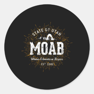 Style Moab Runder Aufkleber
