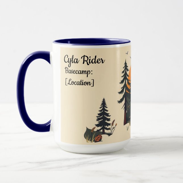 Style Retro Hiking Club National Park Tasse (Links)