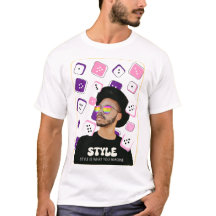 STYLE – Streetwear-Grafiken-T-Shirt | Mutige Einst