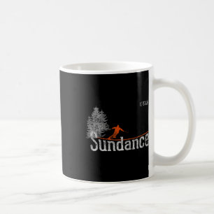 Style Sundance Utah 1980er Jahre Vintages Skifahre Kaffeetasse