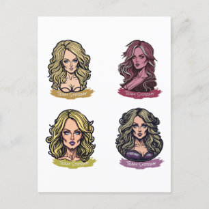 Style Team Stormy - Stormy Daniels Creative Postkarte