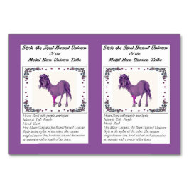 Style the Steel Horned Unicorn Trading Card Tischnummer